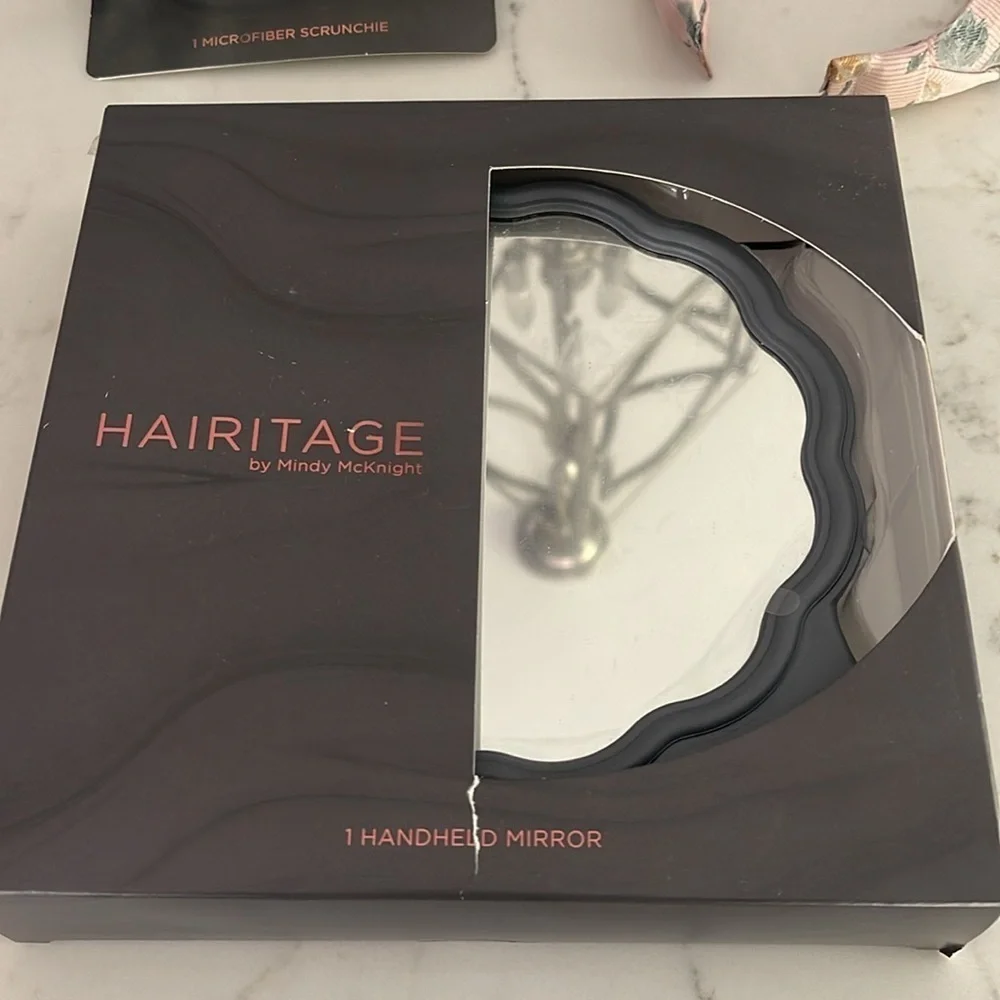 HAIRITAGE headband, scrunchi & handheld mirror BUNDLE